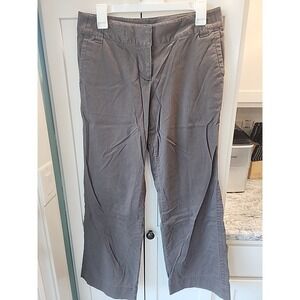 J JILL Womens Trouser Pants Womens Size 6 Petite Wide Leg‎ Brown Flat Front